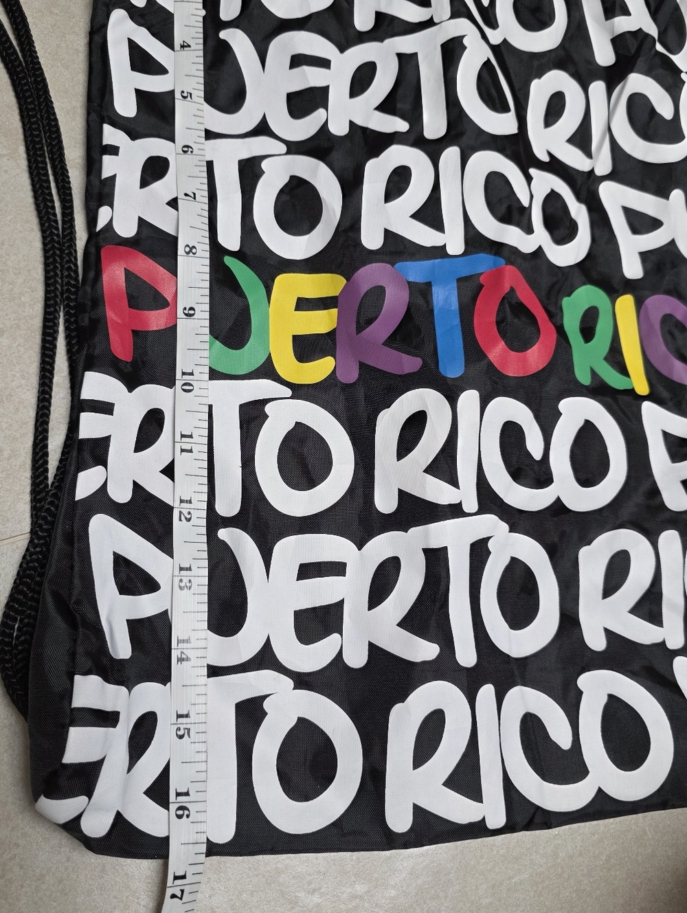 Puerto Rico  Robin & Ruth Backpack Drawstring Bag UNISEX - Picture 6 of 7